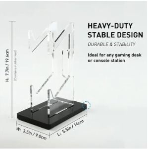 LOWEST PRICE🔥UNIVERSAL ACRYLIC DUAL CONTROLLER STAND 🎮 (Category: Controllers) located in Manila. Submitted by gigaware (Listing ID 1318888021, Image 2). Description: SALE‼️ "Elevate Your Gear: Gigaware Dual Controller Stand – Showcase Your Gamepads in Style!" (FEATURES) With heavy-duty and stable design, it is ideal for any gaming desk or console station. The game handle stand is easy to use and install as it has simple structural design. Made
