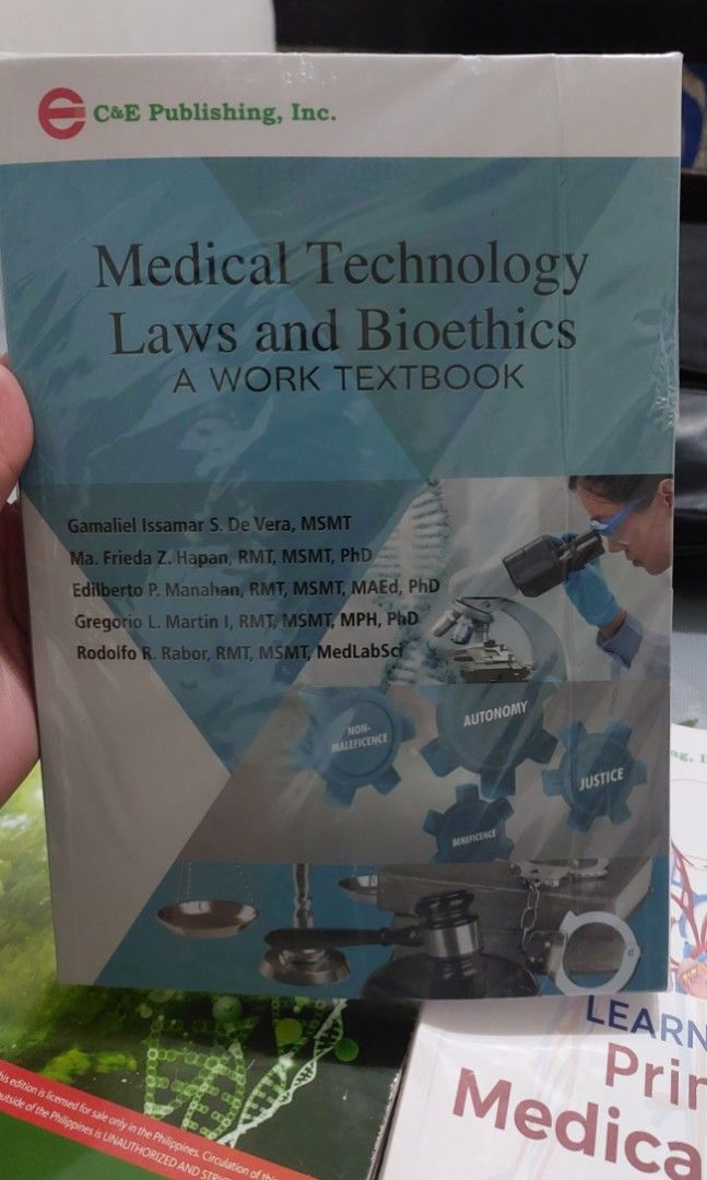 MedTech Laws and Bioethics Textbook (Category: Textbooks) located in Manila. Submitted by cartmarj (Listing ID 1318844496, Image 1). Description: Never been used..