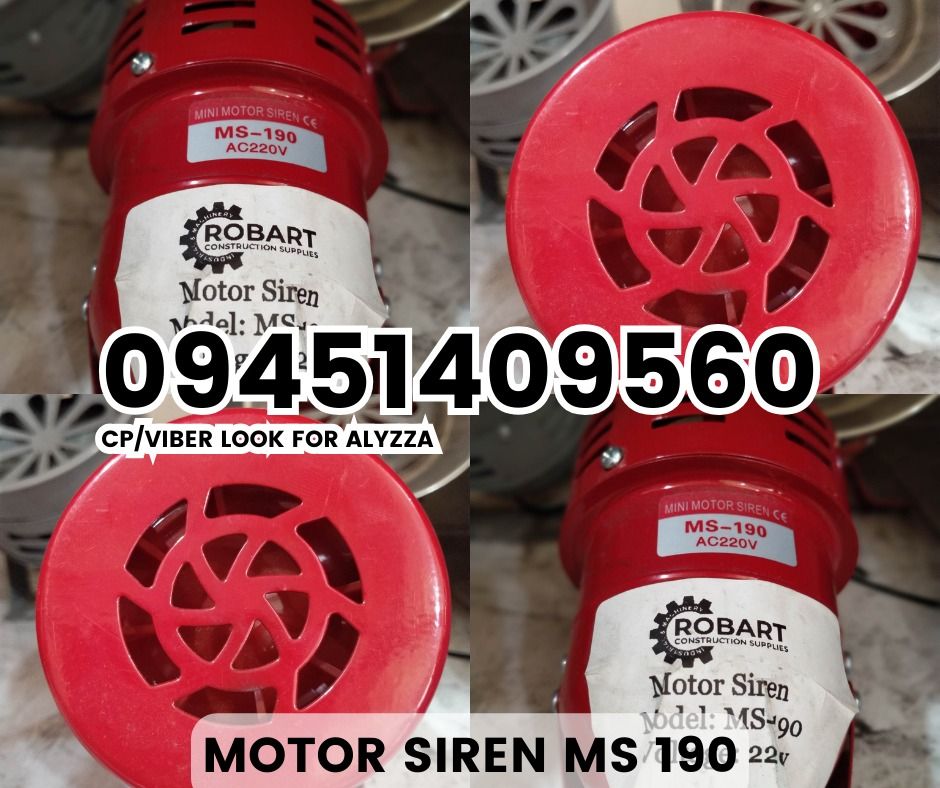 MOTOR SIREN MS 190, Commercial & Industrial, Construction Tools ...