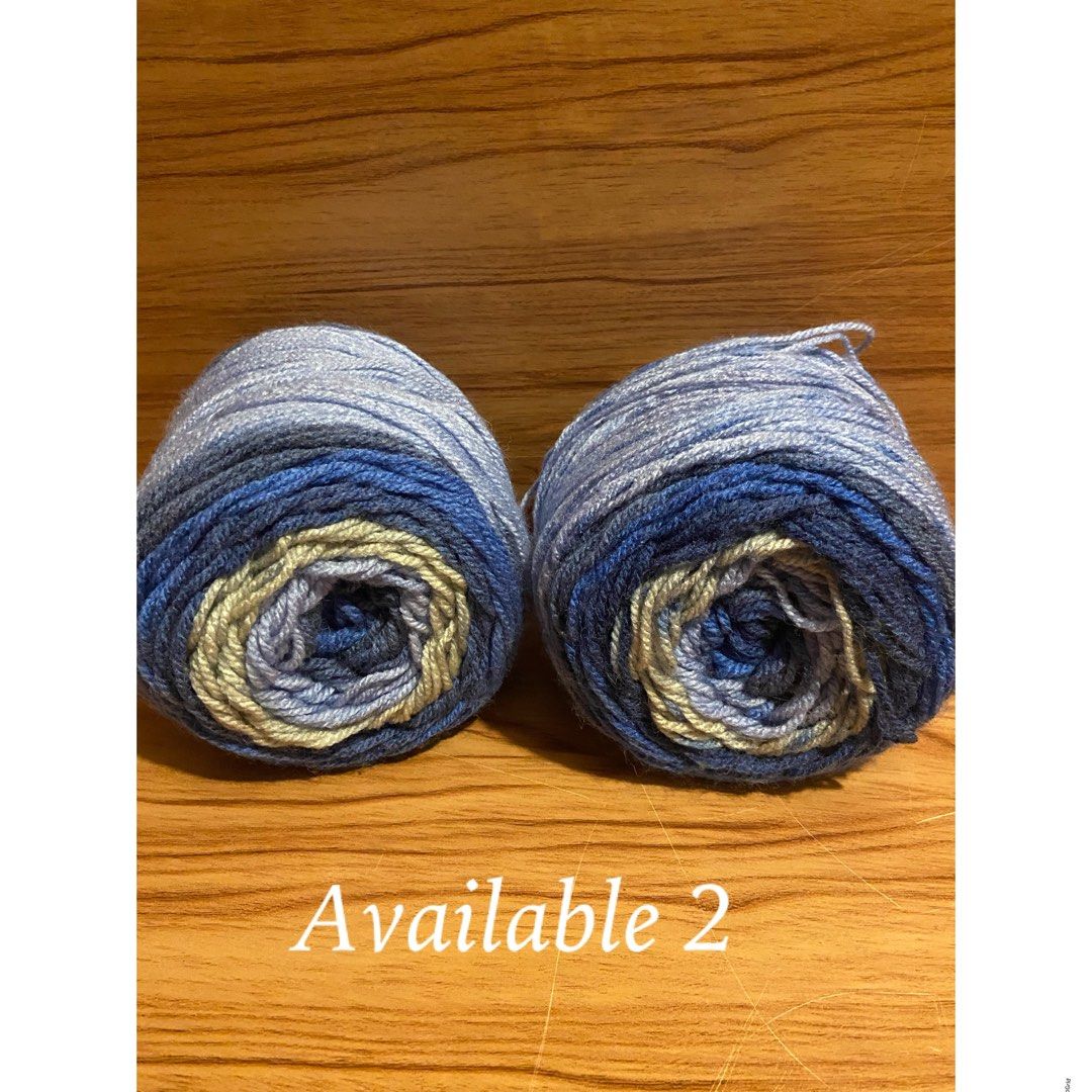 New assortment Caron Cakes yarn (Category: Design & Craft Others) located in Toronto. Submitted by violetshopcollection (Listing ID 1318904351, Image 3). Description: Condition- All New, some have original labels, some don’t. Brand name- Caron cakes Net weight - 7.1 oz / 200 g Approximately- 383 yds / 350 m Medium 4 Hook size - 5mm Needles size- U.S 8 80% acrylic 20% wool Available 2 purple 1 green 2 blue 4 green/blue Payment- Prefer exact Cash N