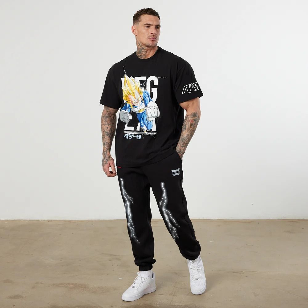 NEW] Vanquish DBZ CS Vegeta Black Oversized T Shirt, Men's