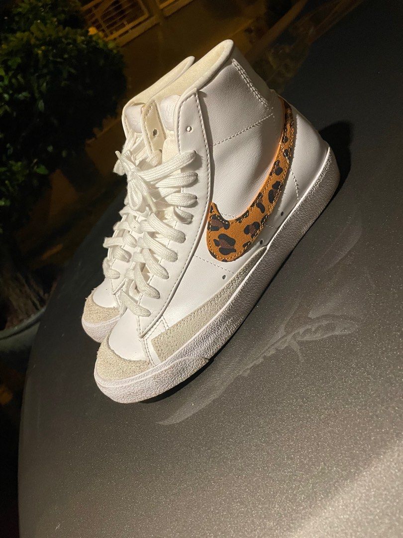 nike blazer leopard print
