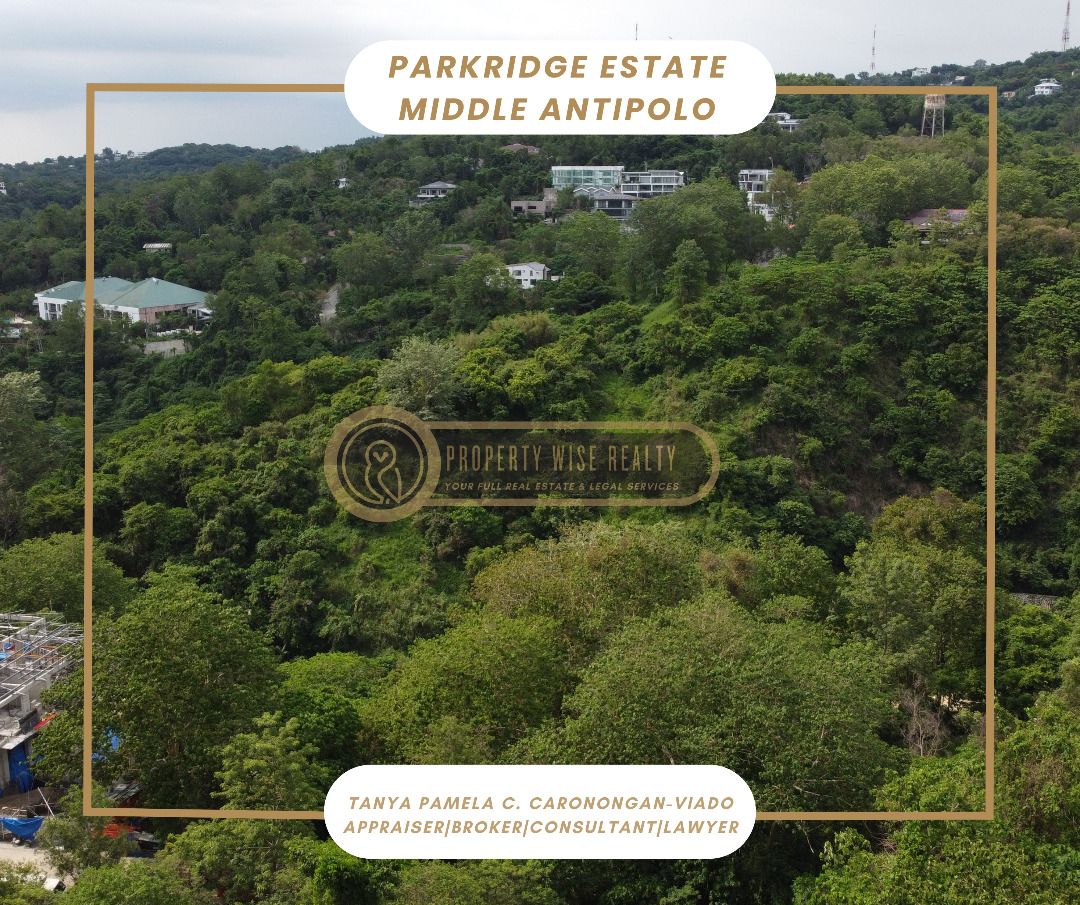 Parkridge Estate | Overlooking Lot (Category: Lot) located in Taguig. Submitted by tanyapropertywise (Listing ID 1318836036, Image 1). Description: This beautiful lot for sale is inside a preserved nature sanctuary that is Parkridge Antipolo🏡 which has closer access to Metro Manila. ✅Flat and sloping up at rear ✅Lot area: 821 sqm ✅Nature View ✅75M elevation | Higher ground | Cooler climate ✅18kpsqm only HIGHLY NEGOTIABLE | GOOD DEAL Property Cod