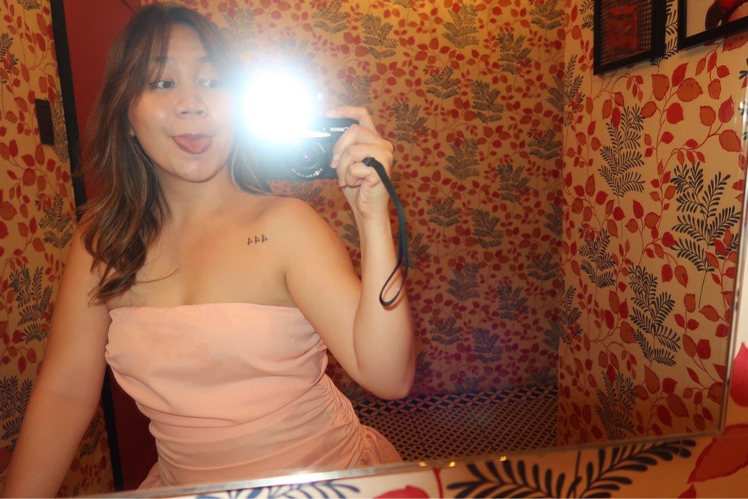 Pink Ruched Ball Dress (Category: Dresses) located in Manila. Submitted by fitsdeclutter (Listing ID 1318939481, Image 3). Description: super nice qualityy!!! used once size small .