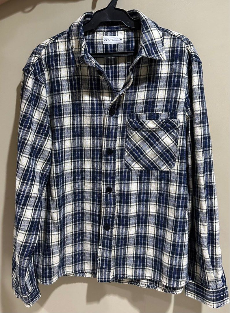 Plaid checkered polo Men s Fashion Tops Sets Formal Shirts on Carousell