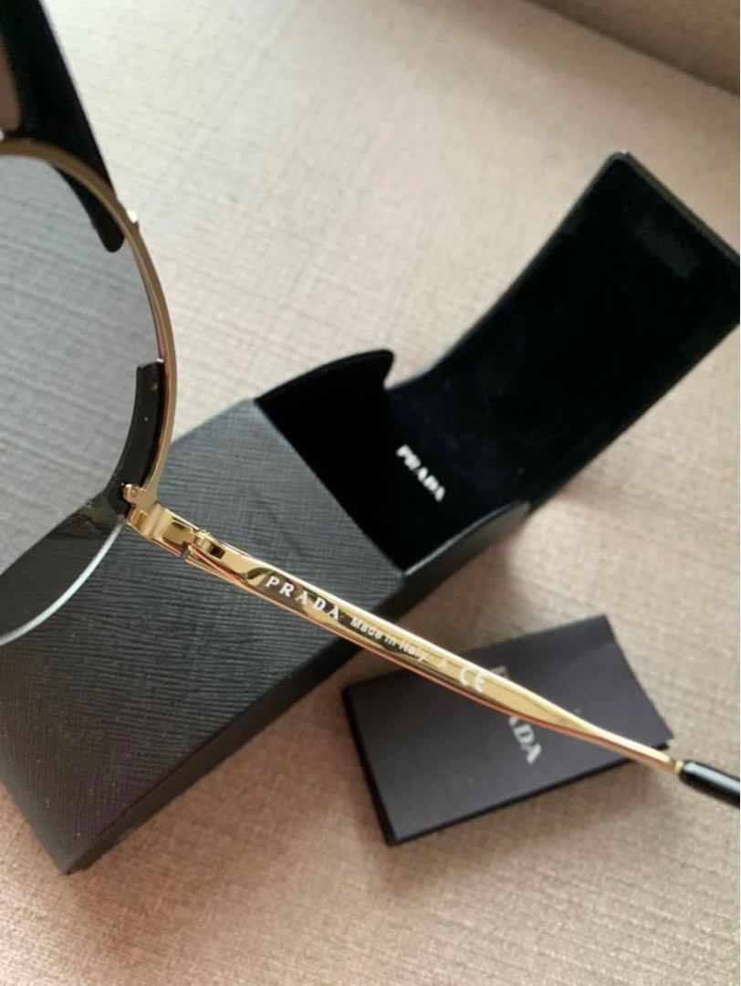 PRADA 37mm Round Aviator Sunglasses/Eyewear (Category: Sunglasses & Eyewear) located in Taguig. Submitted by Sweettooth888 (Listing ID 1318918489, Image 3). Description: PRADA 37mm Round Aviator Sunglasses Womens Like BRAND NEW 🖤🖤🖤.