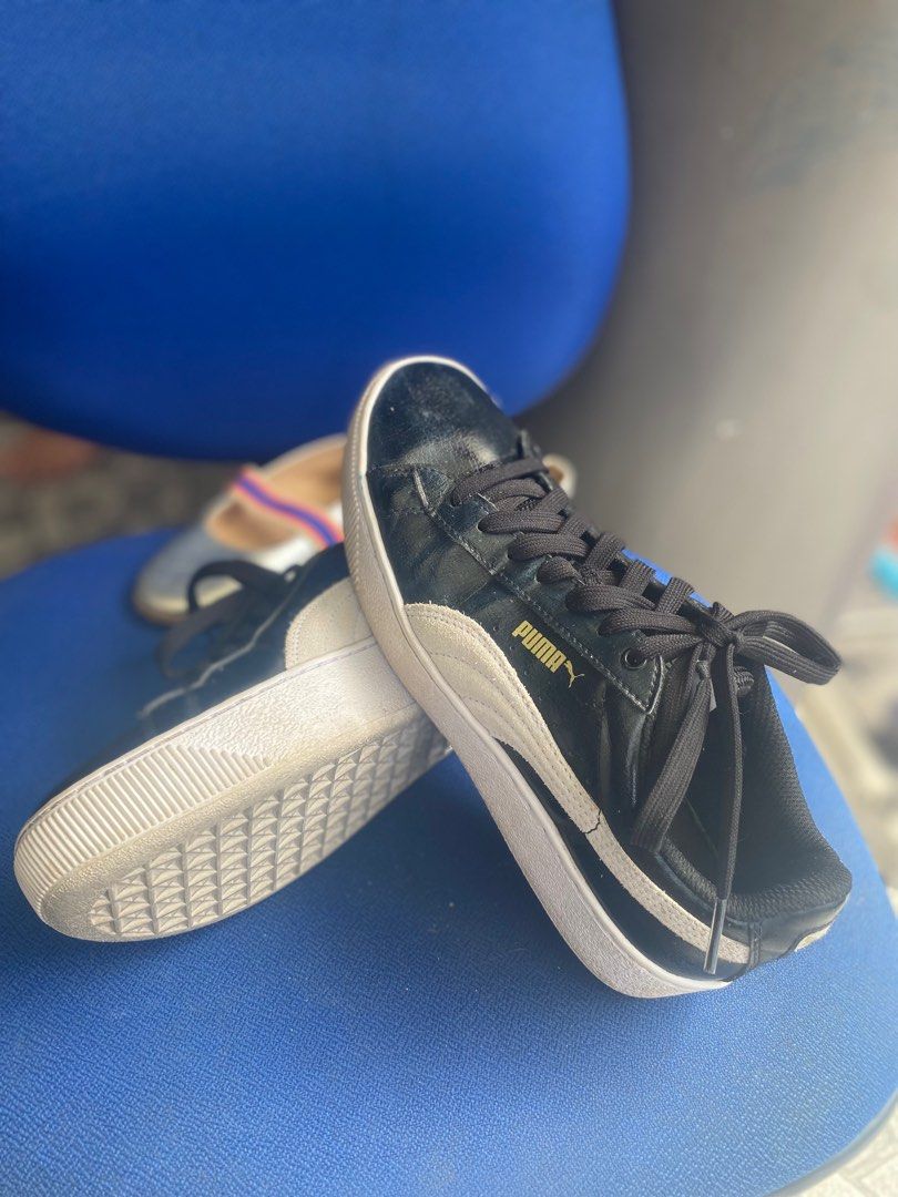 Puma Women s Fashion Sneaker Shoes Black 7.5 Women s Fashion Footwear Sneakers on Carousell