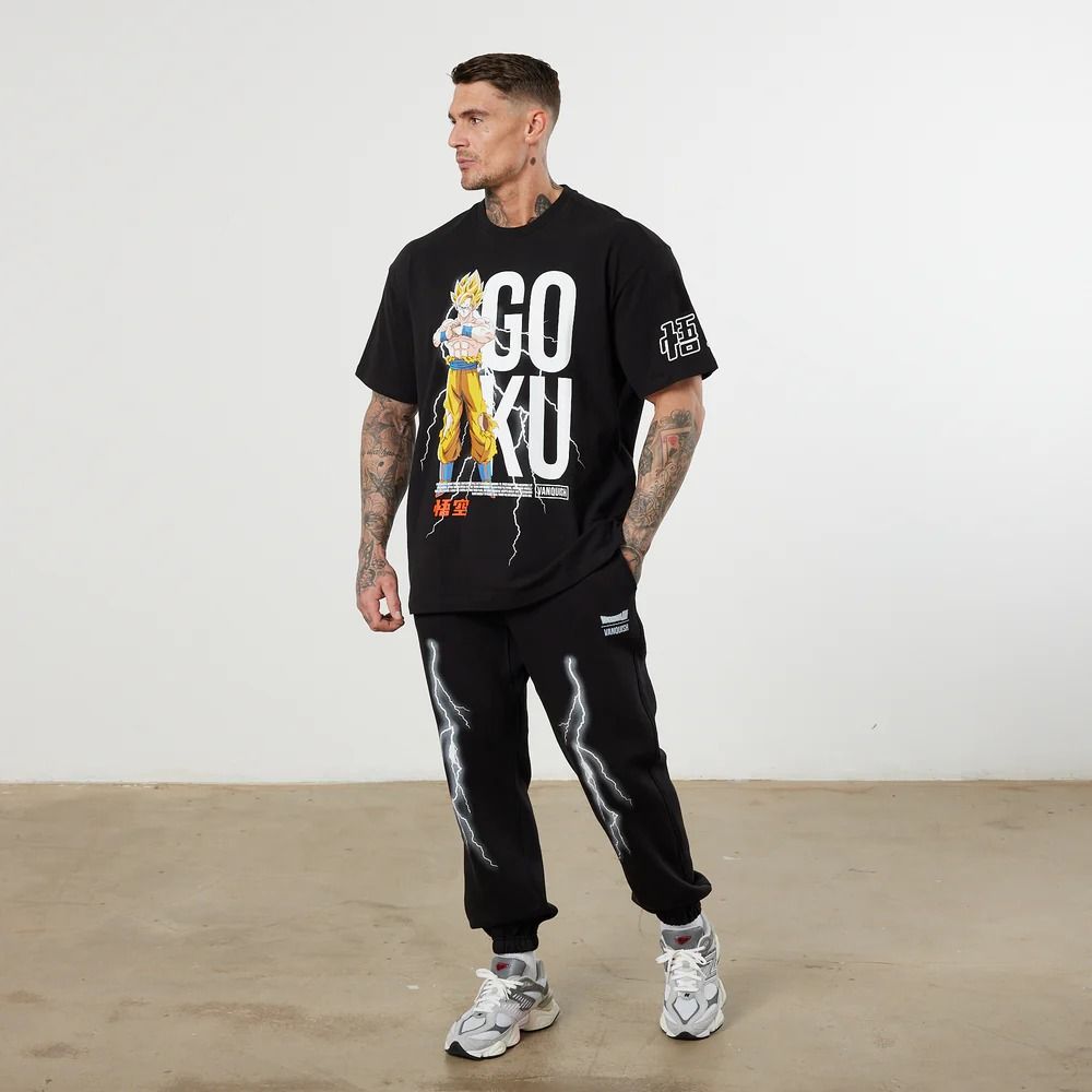 SALE] Vanquish DBZ CS Goku Black Oversized Anime T Shirt