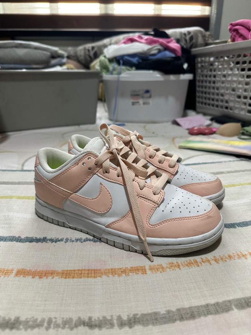 Salmon pink sneakers best sale