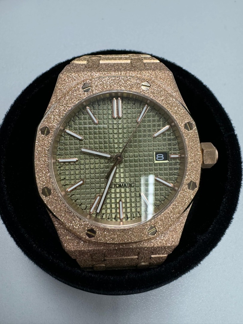 現貨-Seiko Mod Watch Automatic AP style 透明底 Seiko NH35 機芯 機械錶 Frosted ...