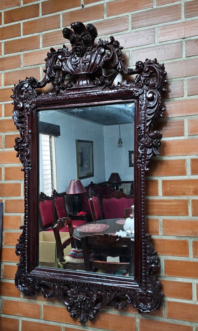 solid wood mirror (Category: Mirrors) located in Quezon City. Submitted by ubwyk (Listing ID 1318837256, Image 1). Description: decluttering.