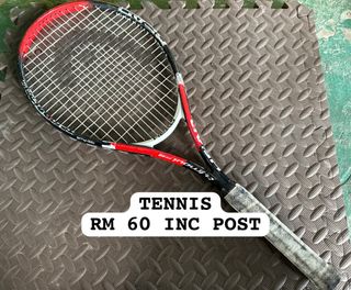 Racket Tennis Head, Sports Equipment, Sports & Games, Racket & Ball ...