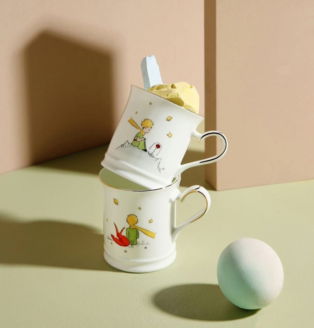 全新THE BEAST野獸派小王子限定系列馬克杯情侶對杯套裝骨瓷杯子280ml, 傢俬＆家居, 廚具和餐具, 廚水杯、水壺- Carousell