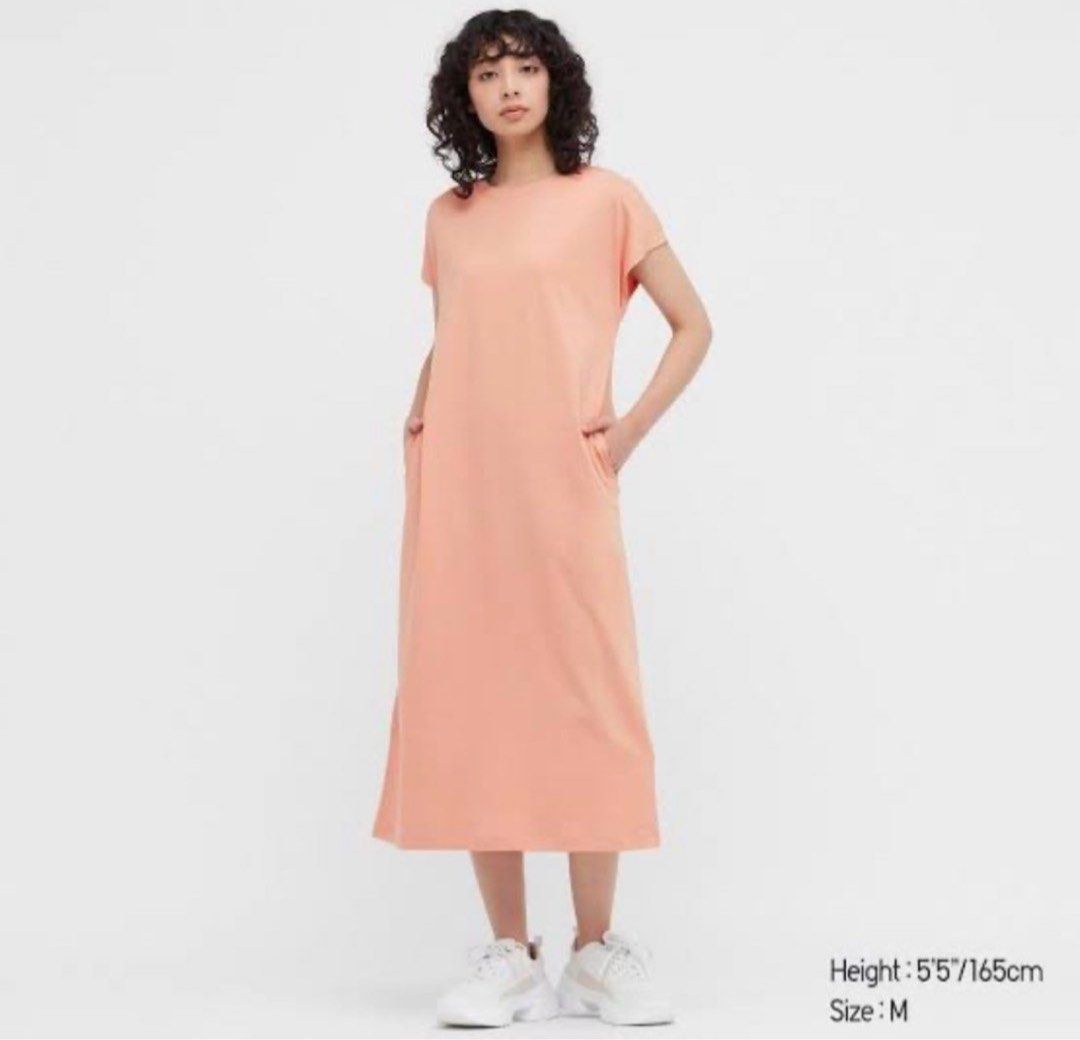 SALE UNIQLO cotton french sleeve dress Women s Fashion Dresses Sets Dresses on Carousell