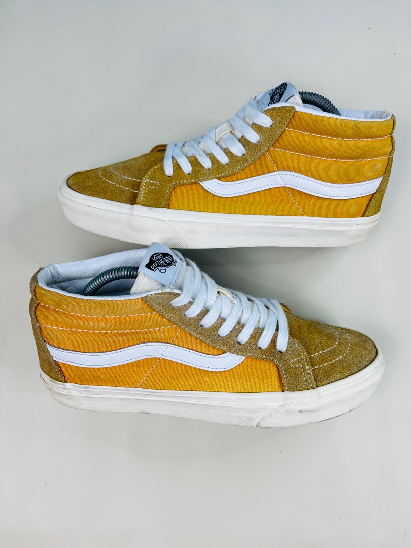 Vans Sk8 Mid Reissue Sunflower Size 41 Fesyen Pria Sepatu Sneakers di Carousell