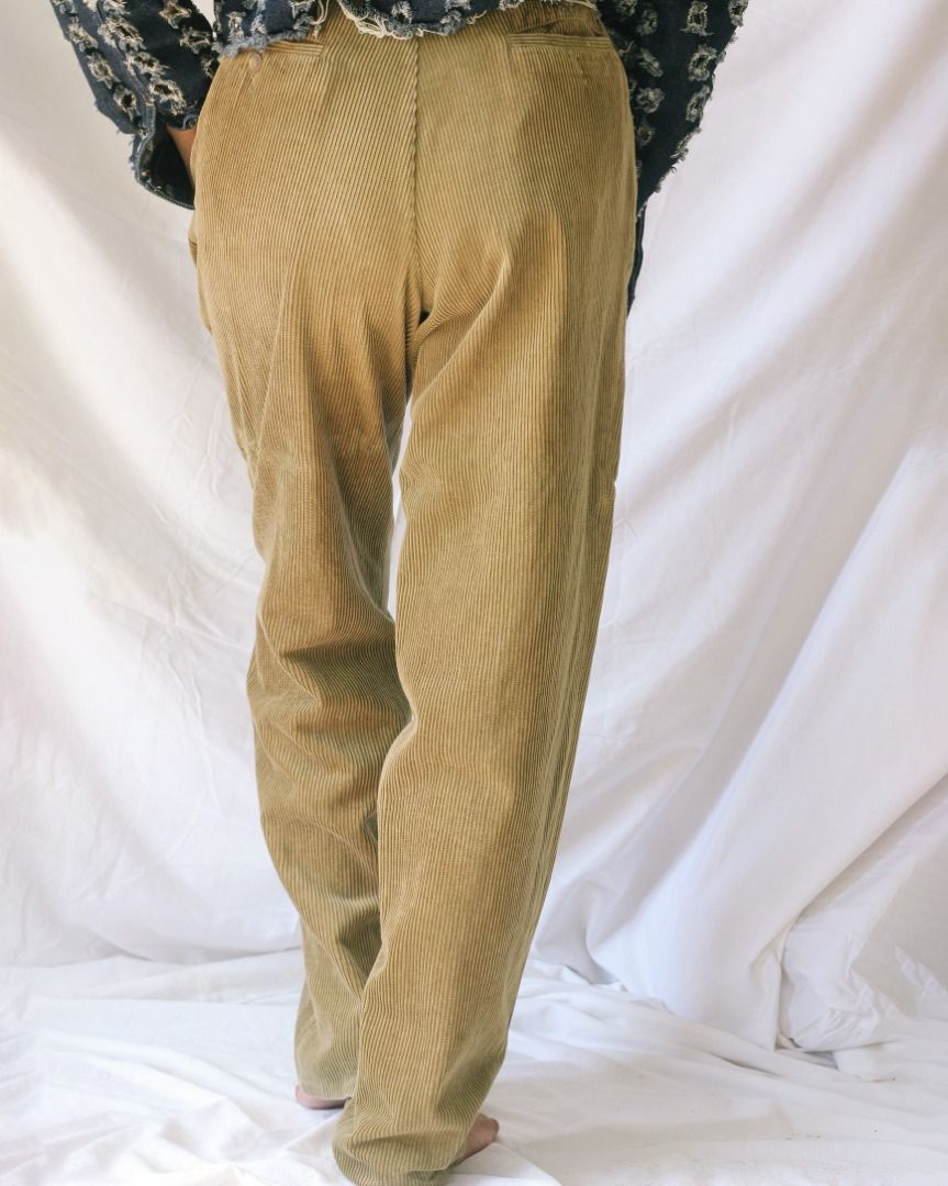 Vintage Brown Corduroy Pants (Category: Other Bottoms) located in Manila. Submitted by teeforel (Listing ID 1318936155, Image 3). Description: Vintage Brown Corduroy Pants. Still in very good condition. Size: M-L Waist = 30 inches Hips = 40 inches Length = 40 inches Crotch to Waist Length = 12 inches Pant Width = 10.5 inches Model size is S-M. Height: 5’3’ *Color may vary from actual item due to monitor settings or photo lighting.* Due to the nat