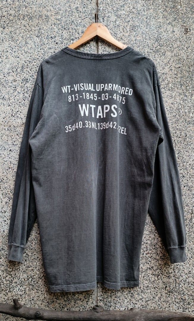 WTAPS PIGMENT DYED LONGSLEEVES (Category: Activewear) located in Davao. Submitted by st333tcartel (Listing ID 1318854714, Image 2). Description: SIZE X 04 Length 32/33.5 Width 23.5.