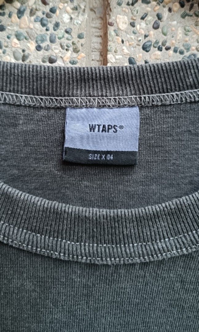 WTAPS PIGMENT DYED LONGSLEEVES (Category: Activewear) located in Davao. Submitted by st333tcartel (Listing ID 1318854714, Image 3). Description: SIZE X 04 Length 32/33.5 Width 23.5.