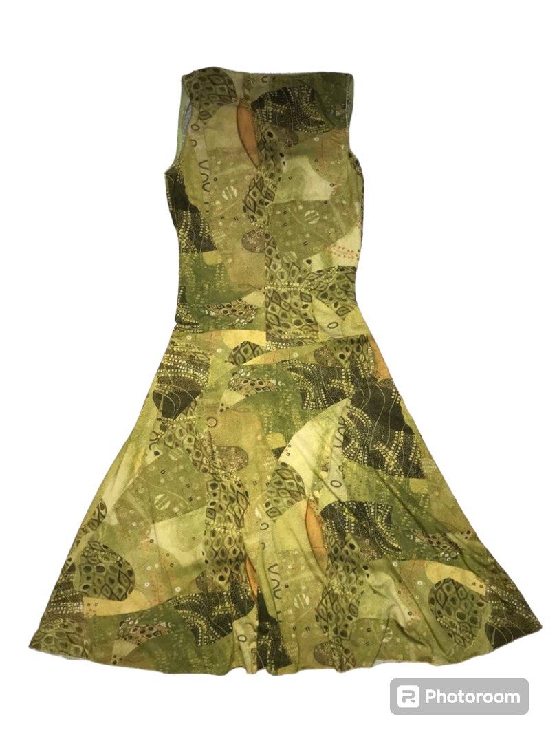 Y2k Olive Green Cowl Neck Midi A Line Dress [tags fairy gypsy 2000s vintage  pinterest miss sixty d&g morgan de toi], Women's Fashion, Dresses & Sets,  Dresses on Carousell