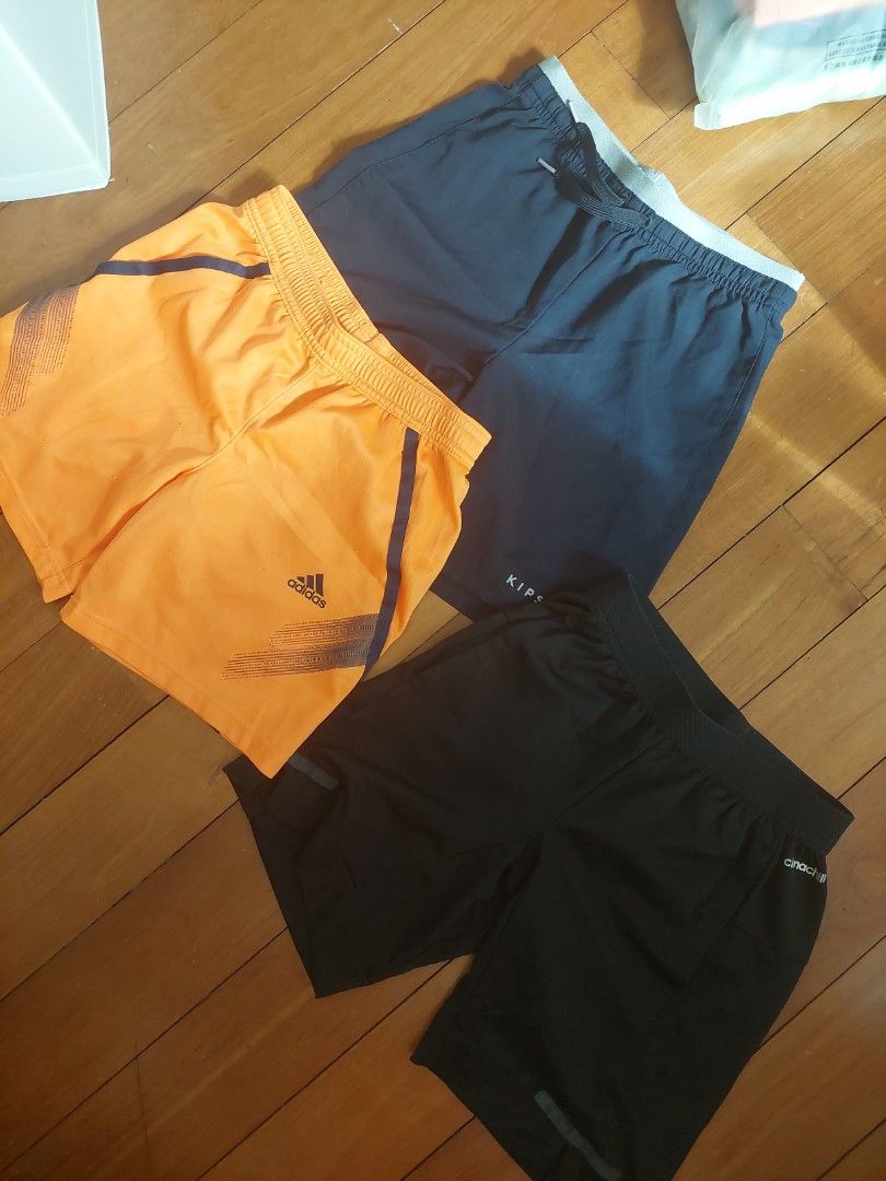 3 pairs shorts 2x Adidas 1x Decathlon Babies Kids Babies Kids Fashion on Carousell