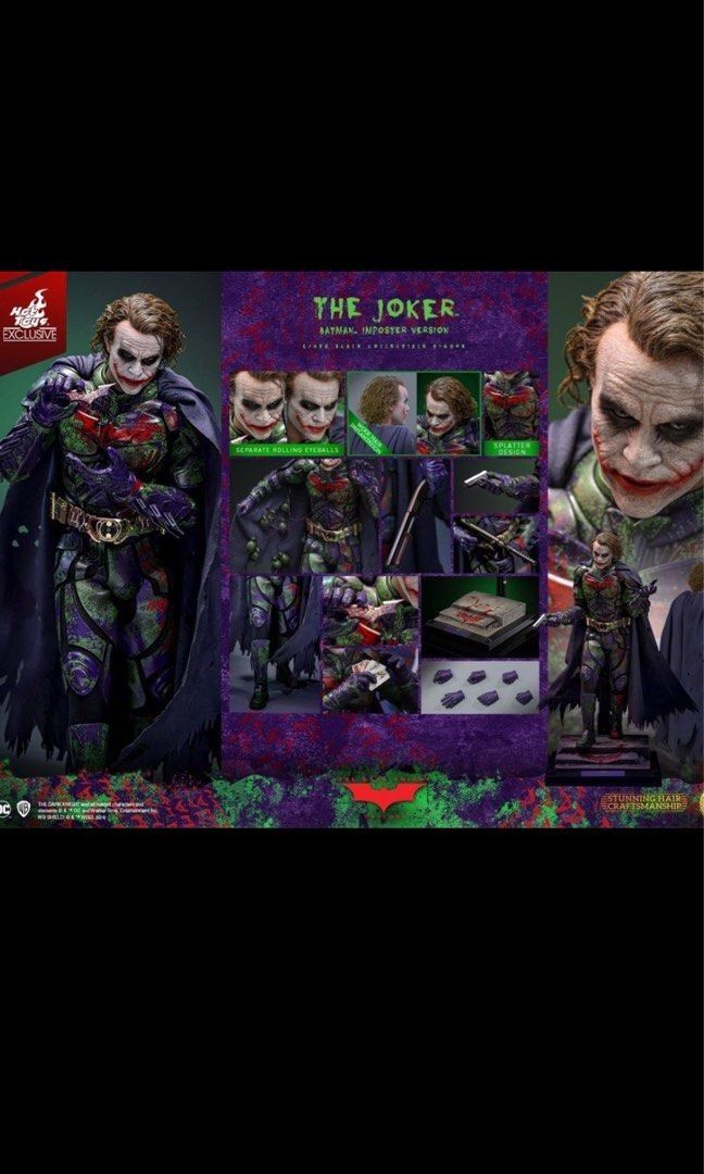 全新 Hottoys MMS752AE MMS752 The Joker Imposter Batman Version Artisan ...