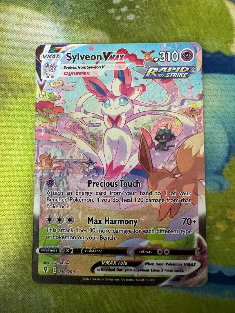 AA Sylveon Vmax Evolving skies, Hobbies & Toys, Toys & Games on Carousell
