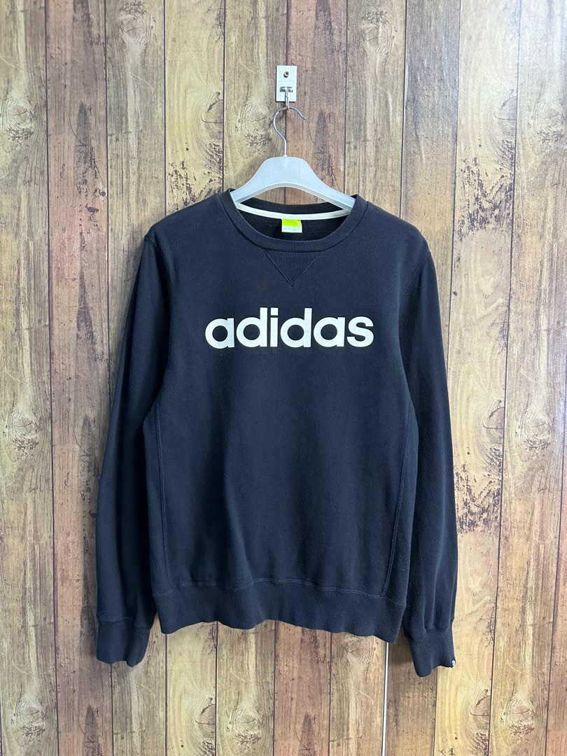 Adidas Neo Spellout Sweatshirt Size M CJ20 Men s Fashion Tops Sets Hoodies on Carousell