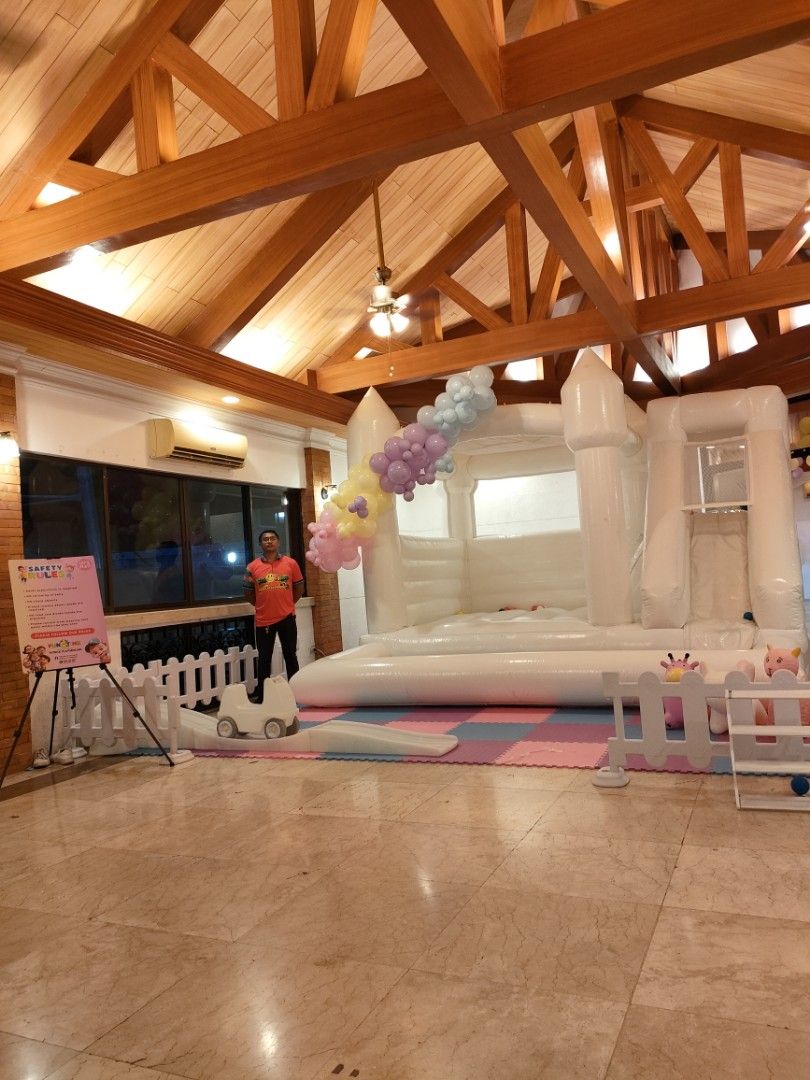 Affordable Inflatable slide mobile playground bouncer (Category: Infant Playtime) located in Manila. Submitted by prettyme101395 (Listing ID 1319004572, Image 2). Description: Starts @ 3,500 Special Offer Rates for early Bookings! BOOK NOW! 🥳🌈 Our inflatables are made of High quality PVC Material, Safety suitable for Heavy Older Kids! ❤️.