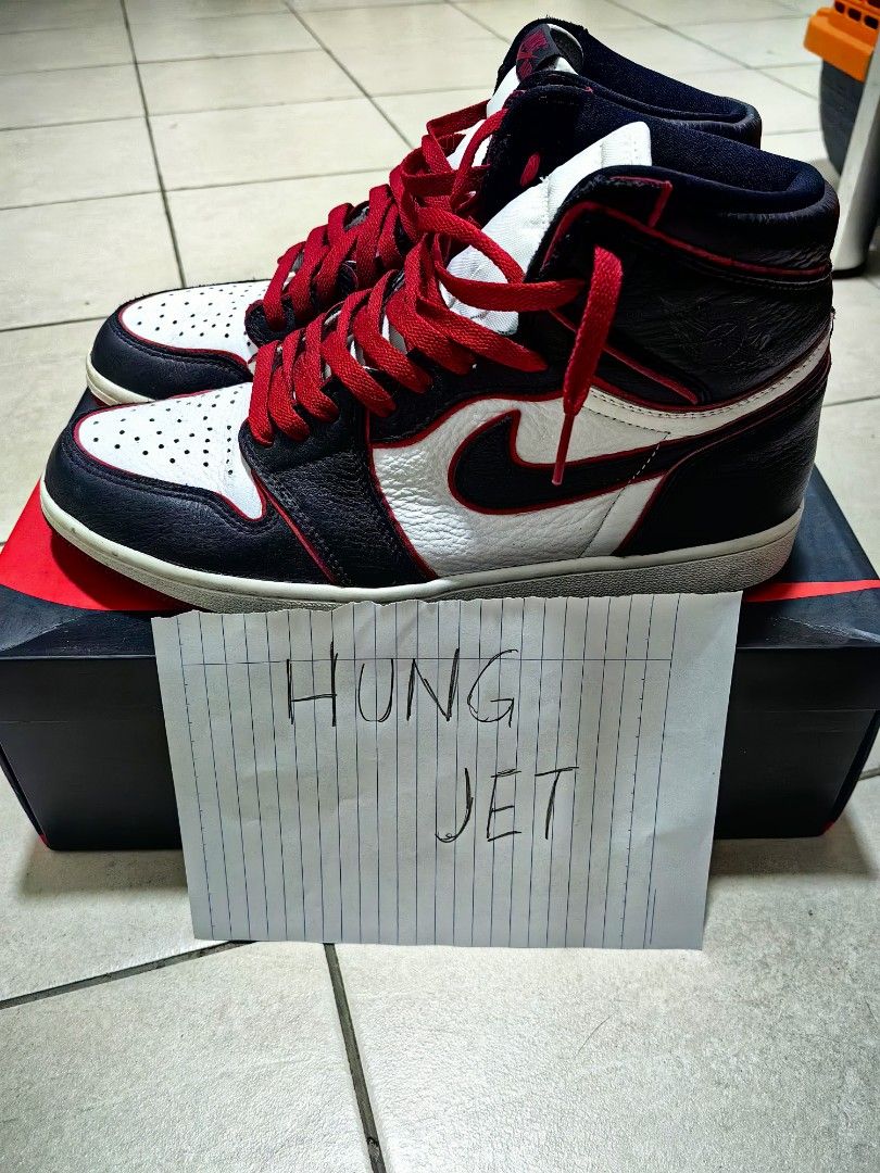 Aj1 Bloodline Men s Fashion Footwear Sneakers on Carousell