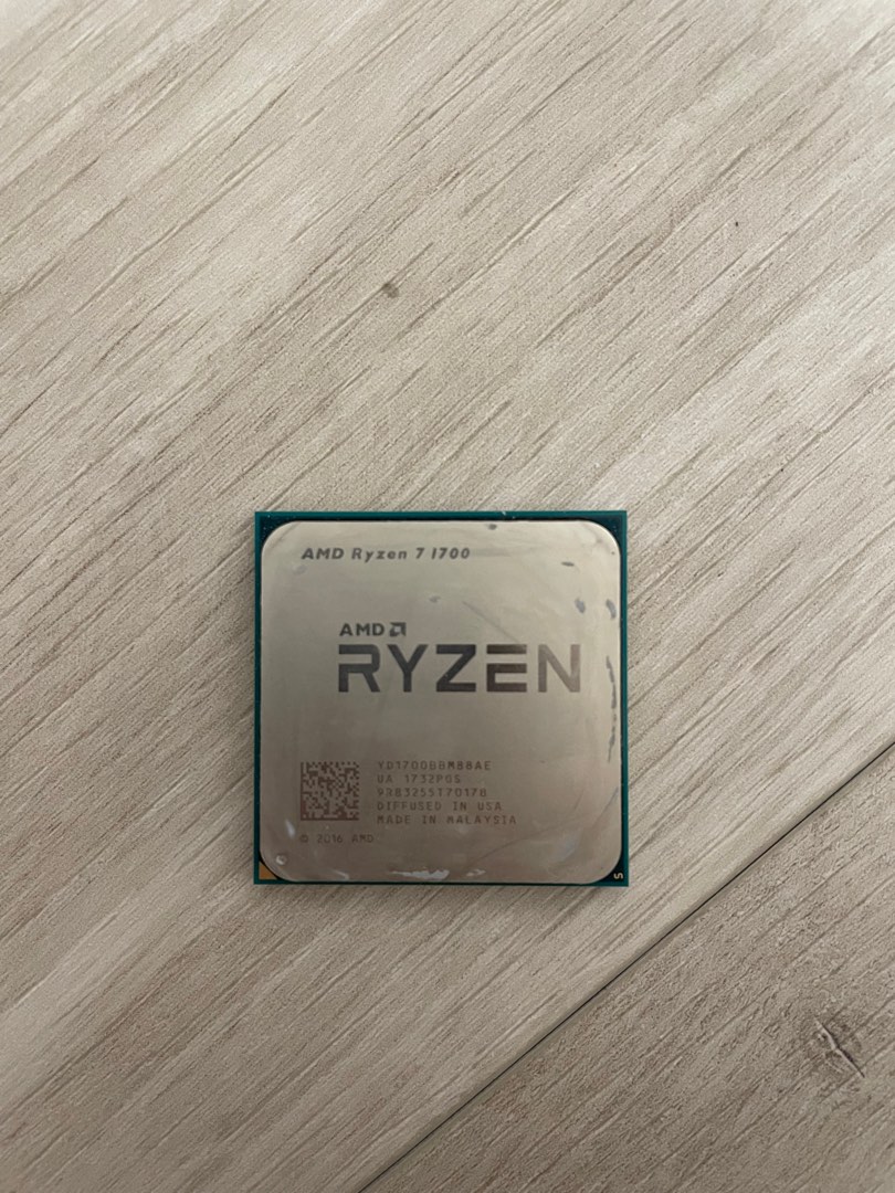 AMD Ryzen 7 1700 with fan, Computers & Tech, Parts & Accessories, Computer  Parts on Carousell