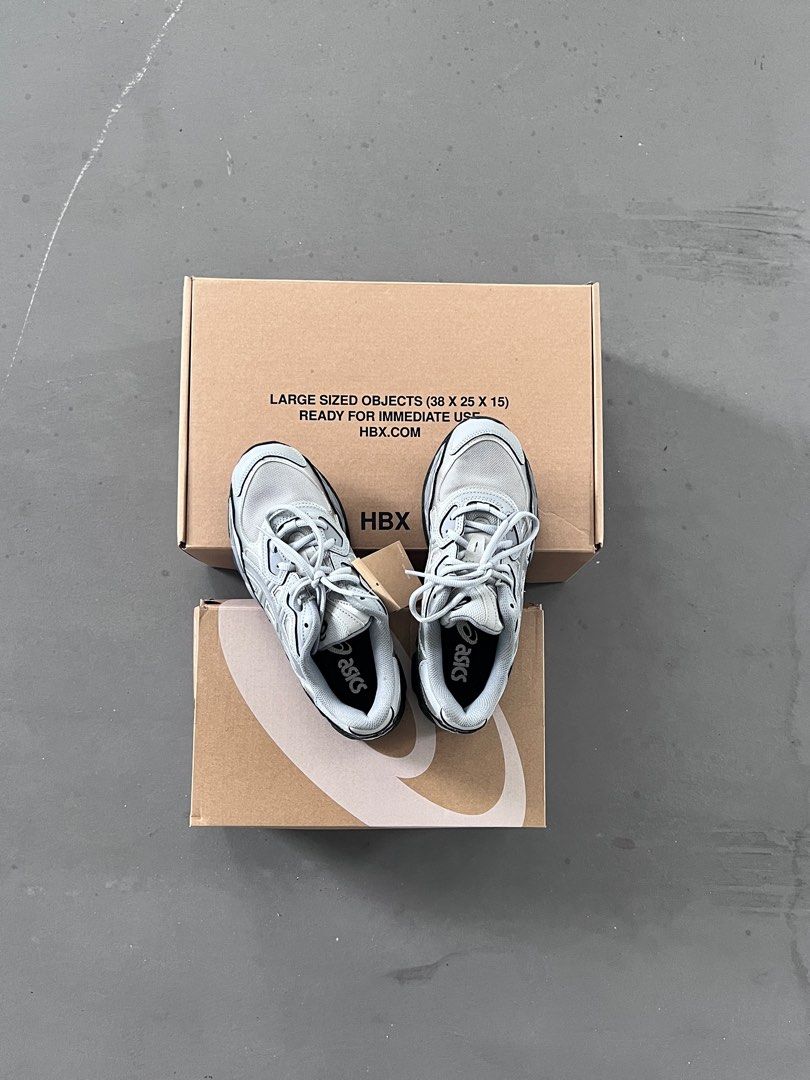 ASICS GEL-NYC (Category: Sneakers) located in Singapore. Submitted by private_archivesales (Listing ID 1319009524, Image 1). Description: •Purchased from HBX with e-receipt. •Brand new with tag •Comes in both HBX & Asics shoe box •Size: US6.5/W8 .