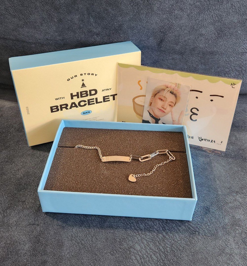 ATEEZ HBD BRACELET 2022 SAN センイル　MD OUR STORY] HBD BRACELET – SAN - KQ SHOP