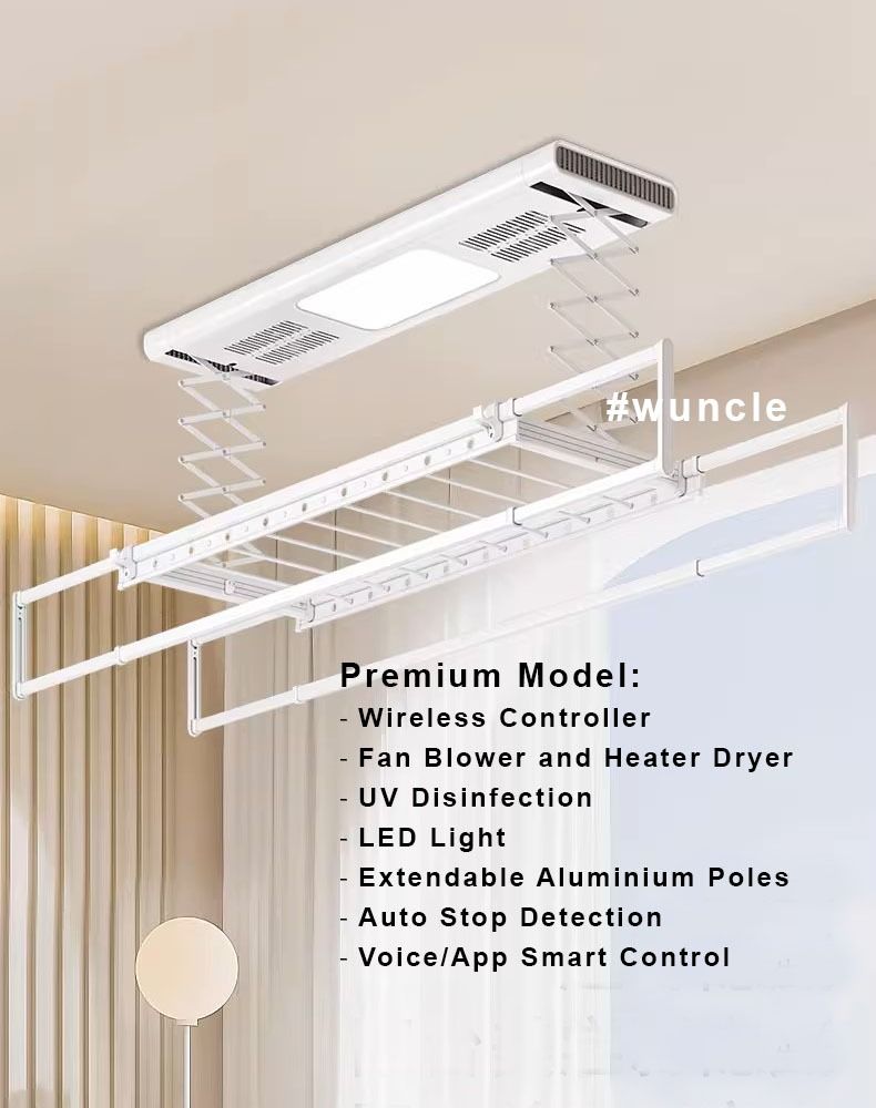 Automatic Laundry Rack Electric Drying Rack Smart Clothes Hanger Rack System