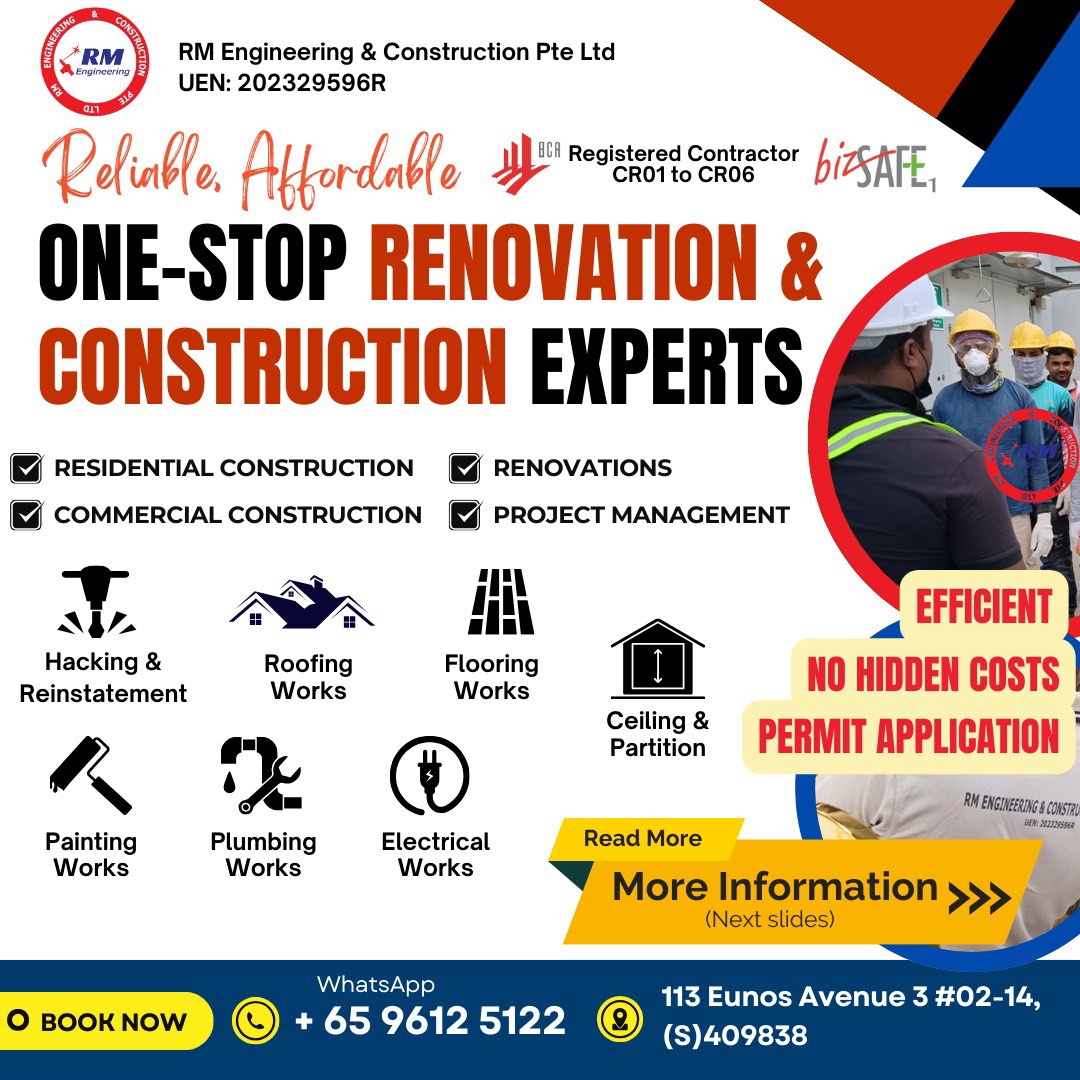 Curated visual reference: Bca Registered Renovation Construction Services Landed Commercial Photo Inspiration