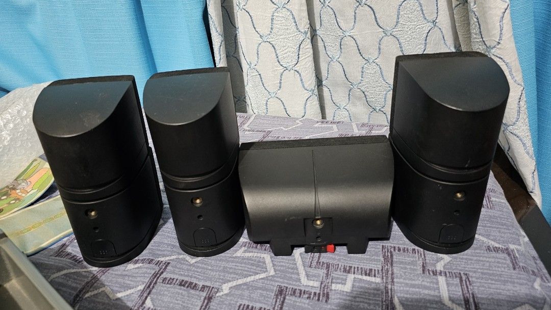 Bose Speaker (Category: Soundbars, Speakers & Amplifiers) located in San Miguel. Submitted by rrshopstore (Listing ID 1319103866, Image 3). Description: Bose Speakers. 2000 each center speaker 2300 Center cable 3500 set of 5 (4 double cubes and 1 center 10k) No cable. No issue 10~200watts per channel.