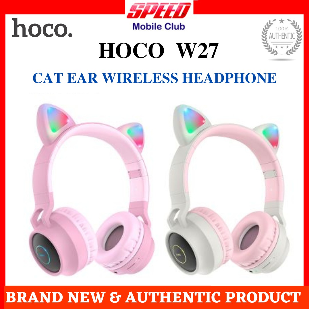 Brand New Hoco W27 Cat Ear Wireless Headphone Same Day Delivery