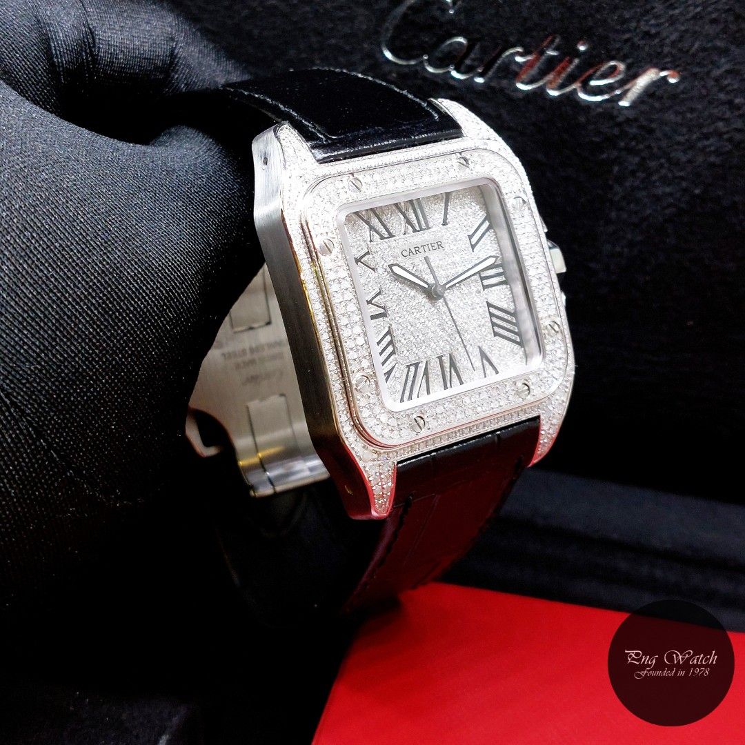 Cartier santos 100 w20073x8 store