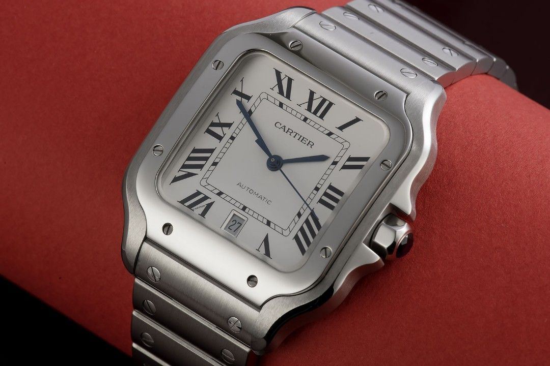 Cartier santos 39mm cheap