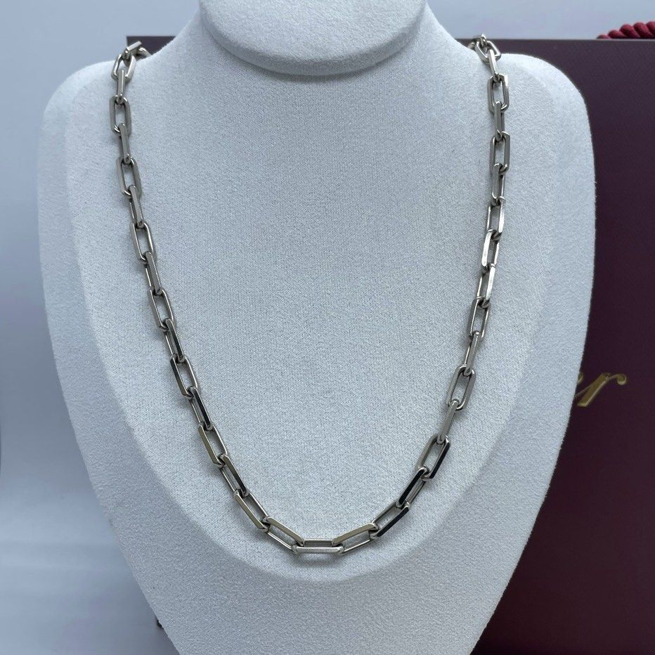 Santos de cartier necklace white gold online