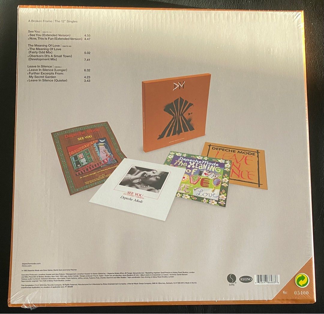 DEPECHE MODE A Broken Flame The 12” Singles 3x Vinyl LP (Category: Vinyls) located in Paranaque City. Submitted by d33t00 (Listing ID 1318977660, Image 3). Description: DEPECHE MODE A Broken Flame The 12” Singles 3x Vinyl LP Tracklist: See You A See You (Extended Version) B Now, This Is Fun (Extended Version) The Meaning Of Love C The Meaning Of Love (Fairly Odd Mix) D Oberkorn (It’s A Small Town) (Development Mix) Leave In Silence E Leave In Sil