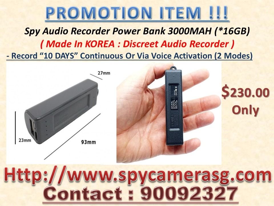 Discreet Audio Recorder For Long Duration