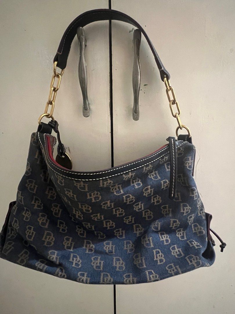 Dooney and Bourke Denim bag (Category: Luxury Bags & Wallets) located in Lucena. Submitted by thriftzone (Listing ID 1318973507, Image 3). Description: Douney and Bourke Denim Monogram Bag Needs cleaning 14x8x5 .