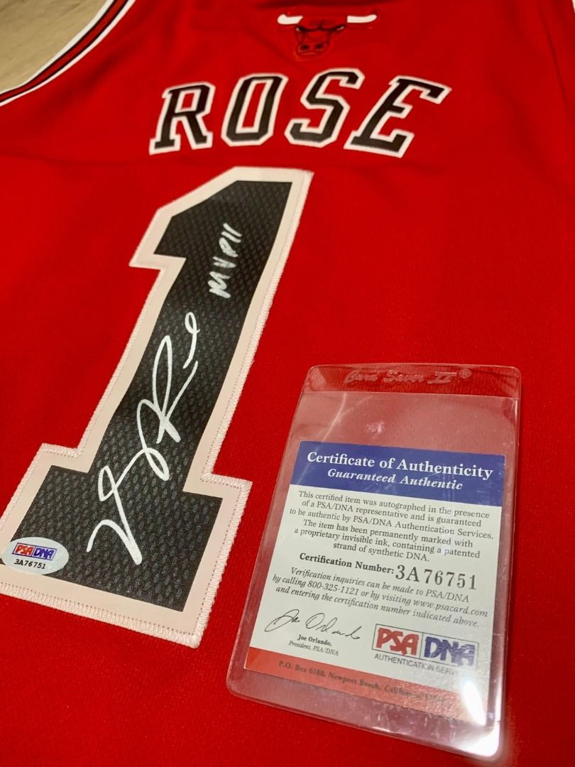 Derrick rose signed hot sale
