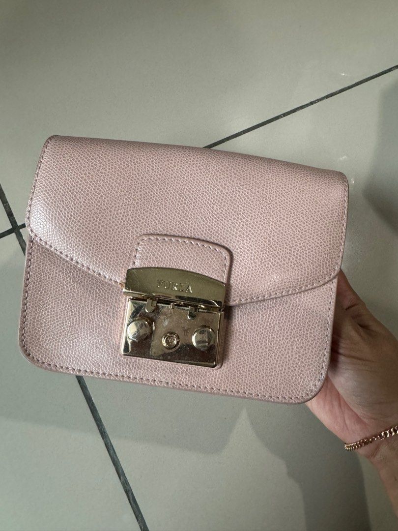 Furla Mini Metropolis pink authentic moonstone