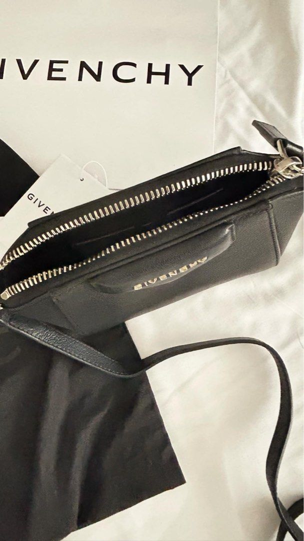 Givenchy Antigona NANO (Category: Luxury Bags & Wallets) located in Quezon City. Submitted by jvll_88 (Listing ID 1312353872, Image 3). Description: Givenchy Nano Antigona Crossbody Market price: ₱ 58,000 Selling only @ ₱ 36,500 Mint condition 9/10 No scratches, dents or whatsoever. Authentic 💯.
