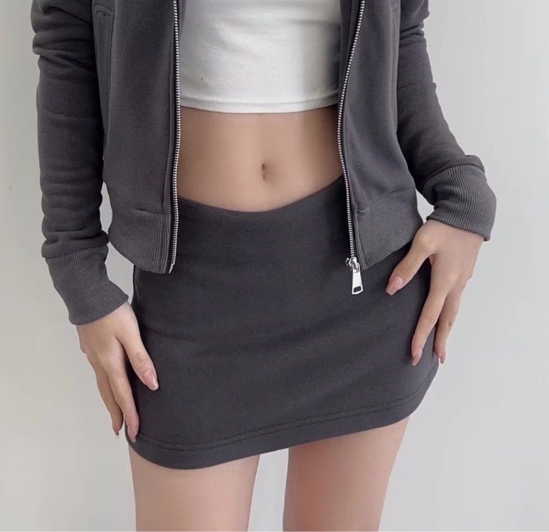 スカート JOSEMOON MICRO MINI SKIRT GRAY 38size JOSEMOON MICRO MINI SKIRT GRAY 38size Stellar Grey Mini Skirt