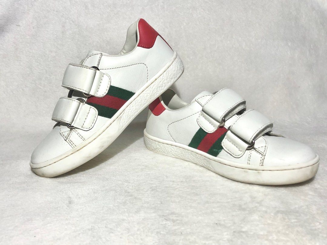 GUCCI KIDS Unisex White Ace Tiger Leather Trainers Babies Kids Babies Kids Fashion on Carousell