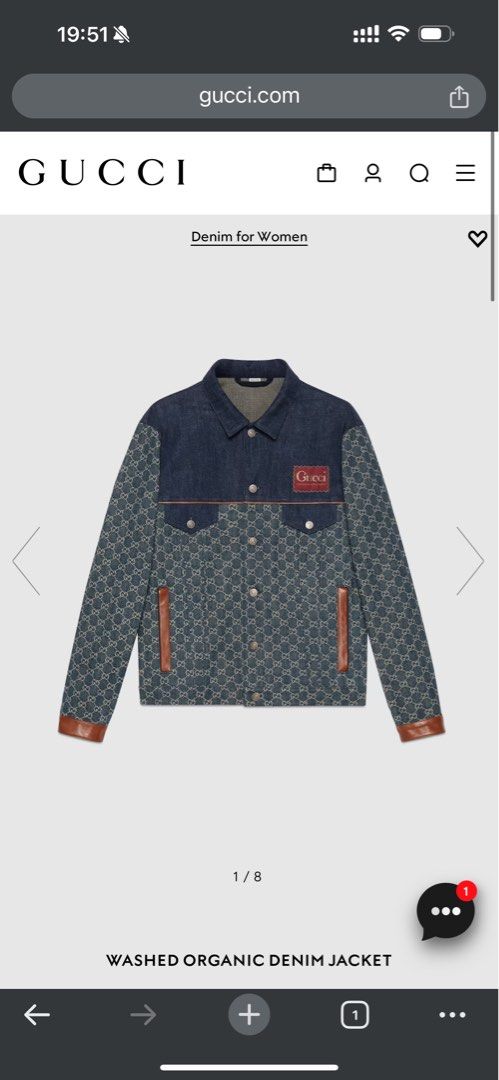 Organic denim jacket top