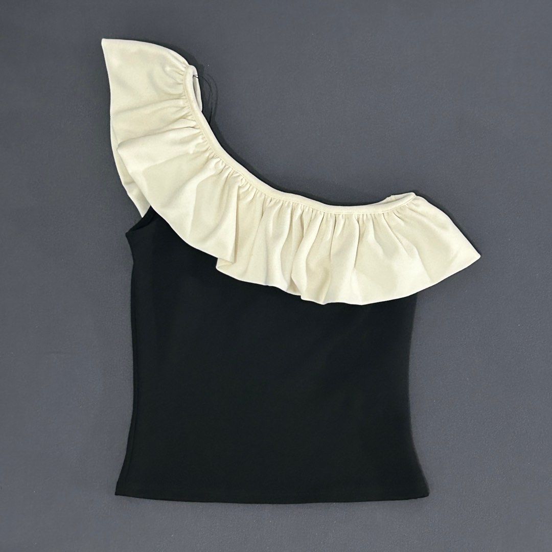 H&m ruffle sleeve top new arrivals