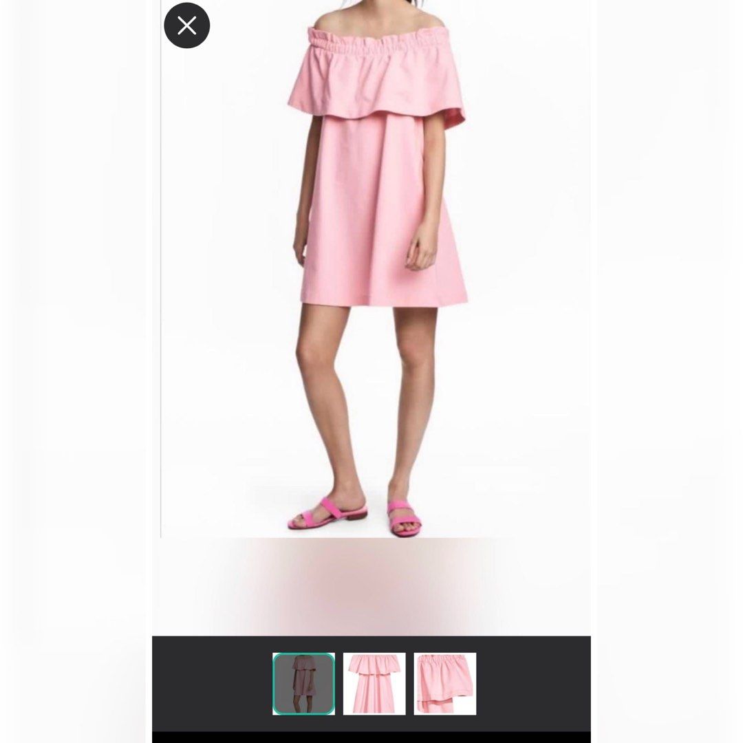 H M off shoulder swing dress